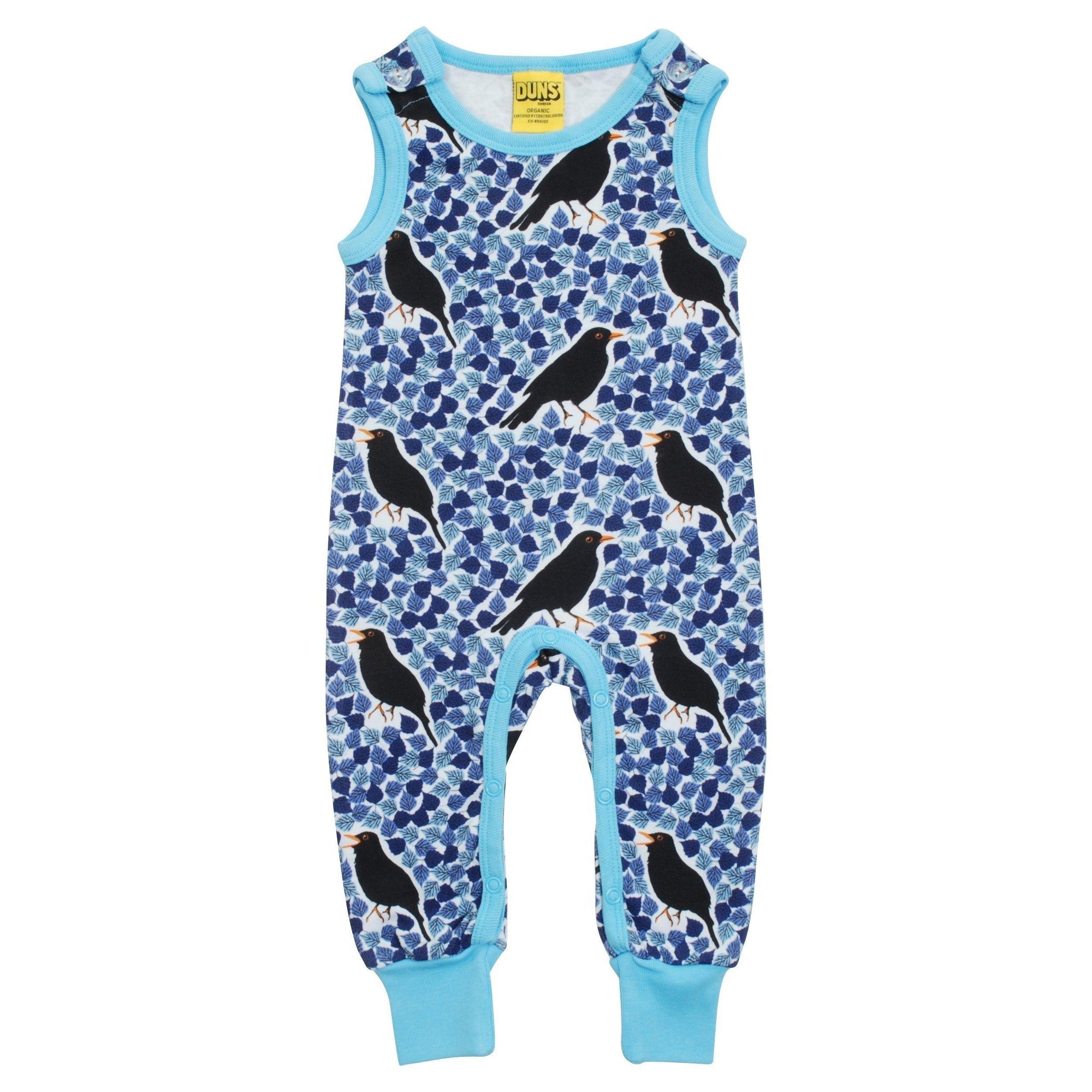 DUNS Sweden - Black Bird Dungarees (Blue) (6 months)