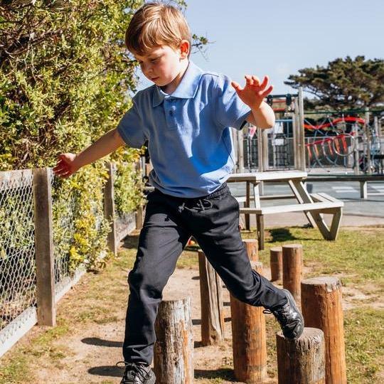 Little Yellow Bird - Blue Polo Shirt (6 Years)