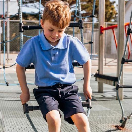 Little Yellow Bird - Blue Polo Shirt (6 Years)