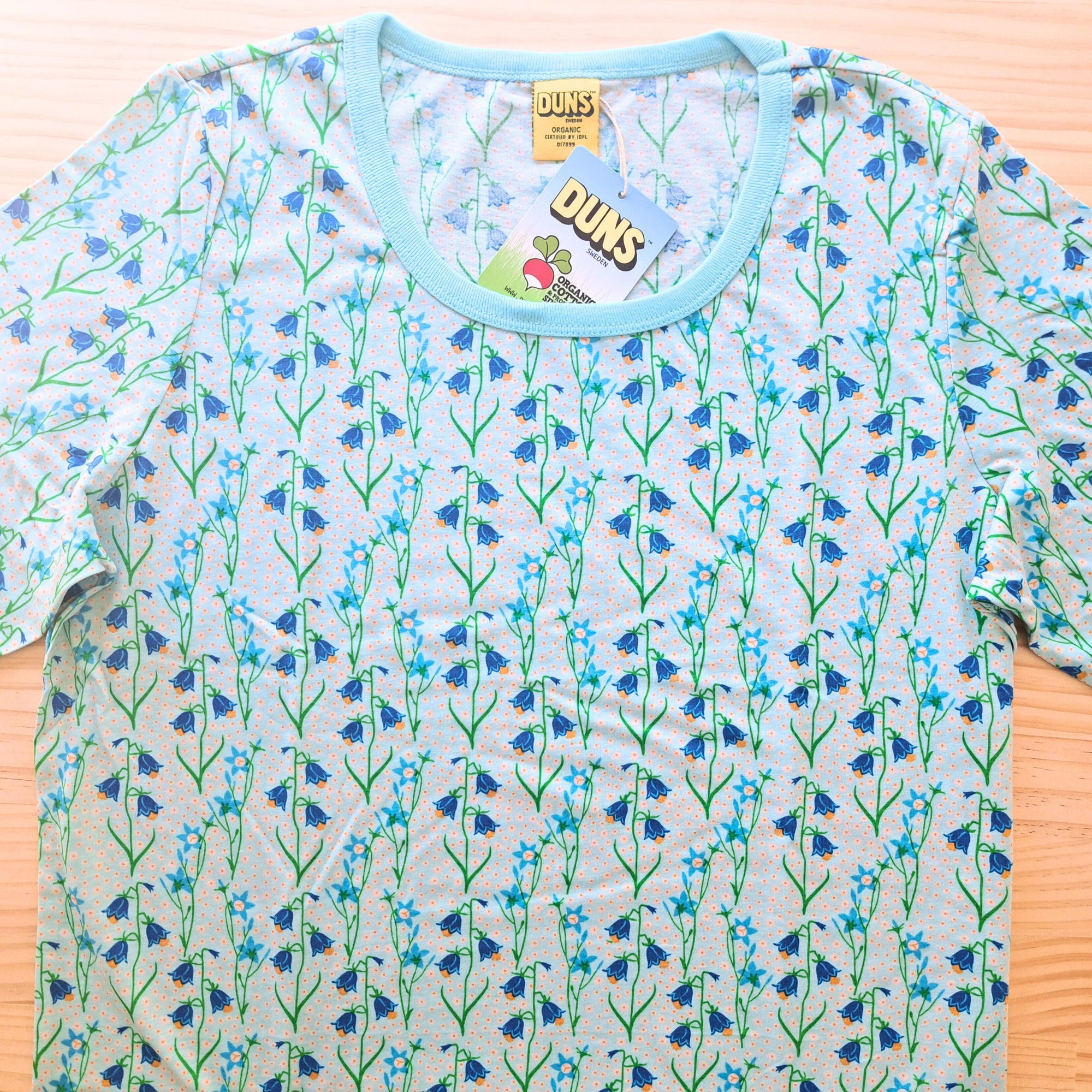 DUNS Sweden - Bluebells (Light Blue) Women's Short Sleeved Top (X-Large)