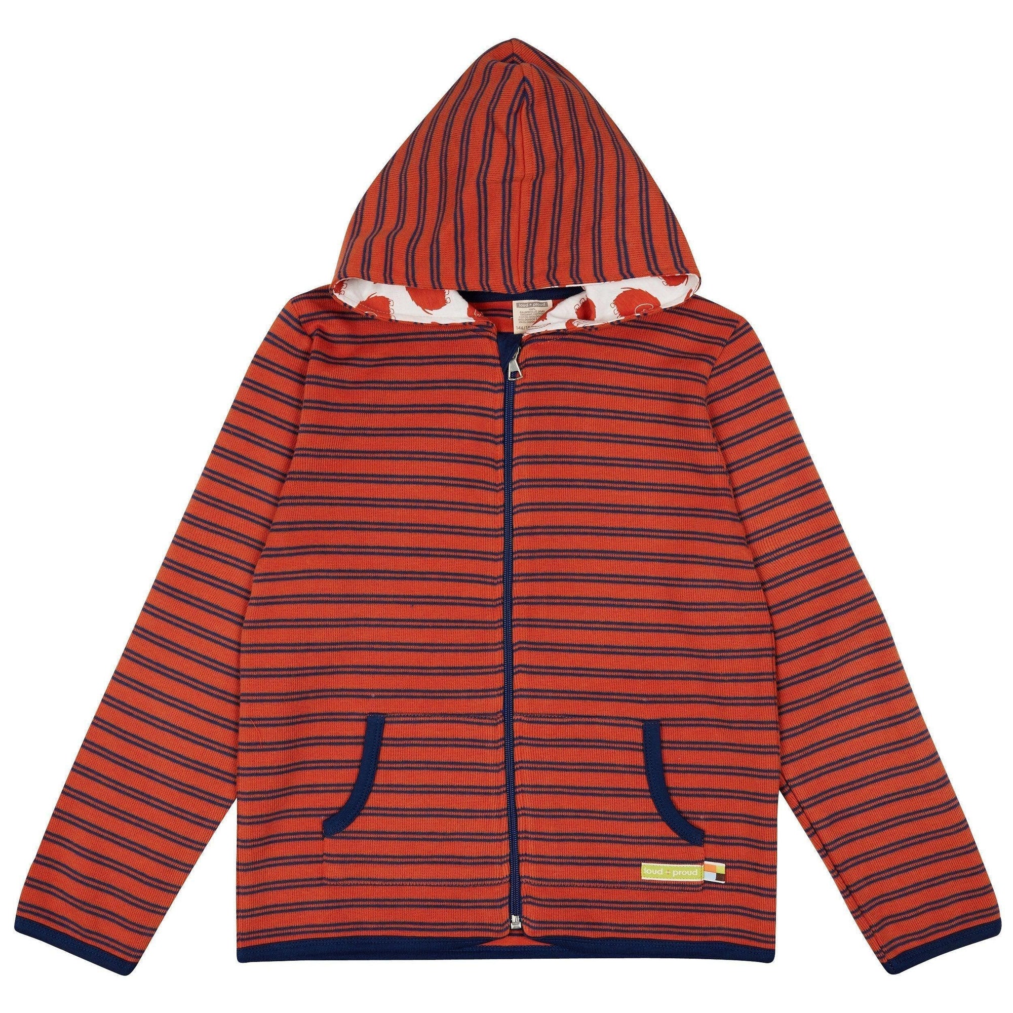 Loud + Proud - Cinnamon Striped Hoodie (9 - 10 Years)