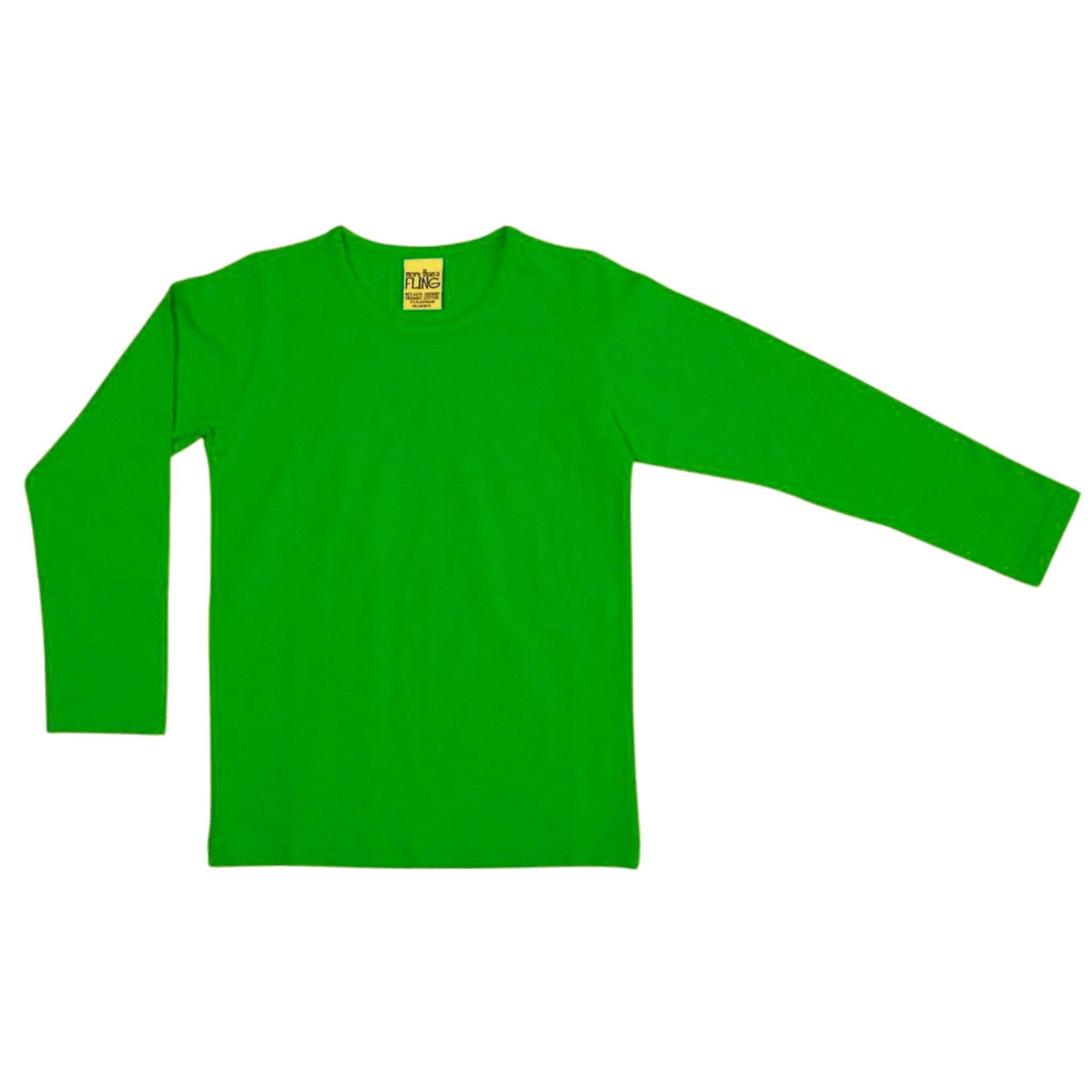 More than a Fling - Classic Green Long Sleeved Top (1-2 Years)