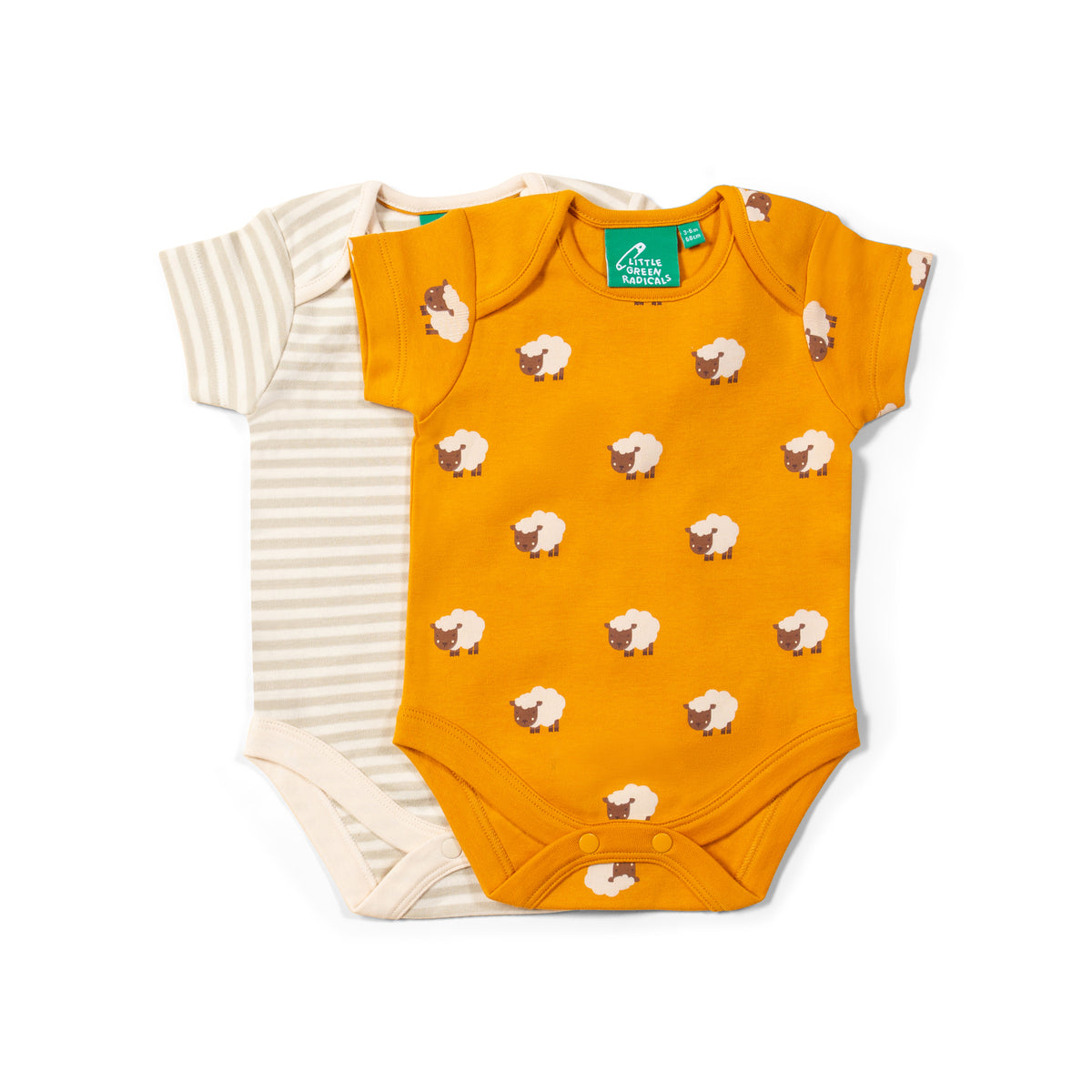 Little Green Radicals - Counting Sheep Body Top - 2 Pack