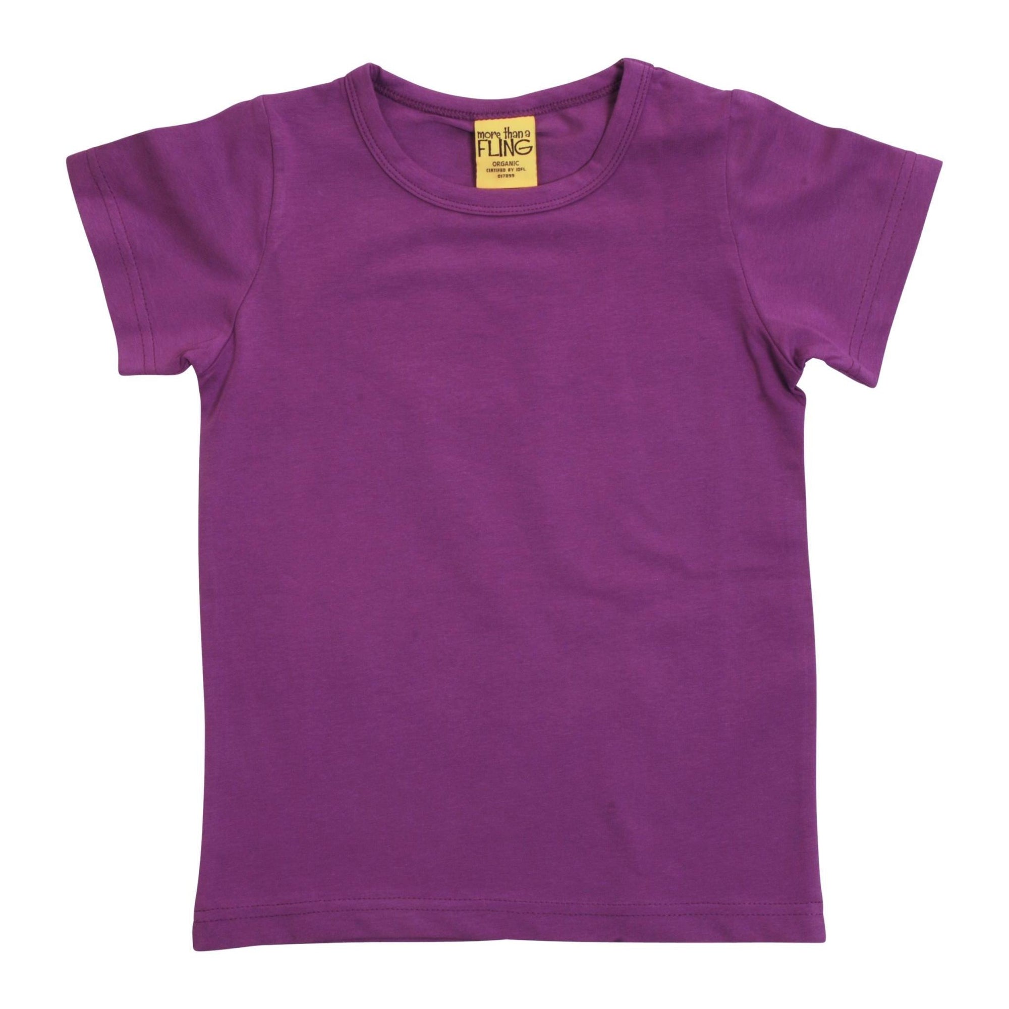 More Than A FLING - Dewberry Purple Short Sleeved Top