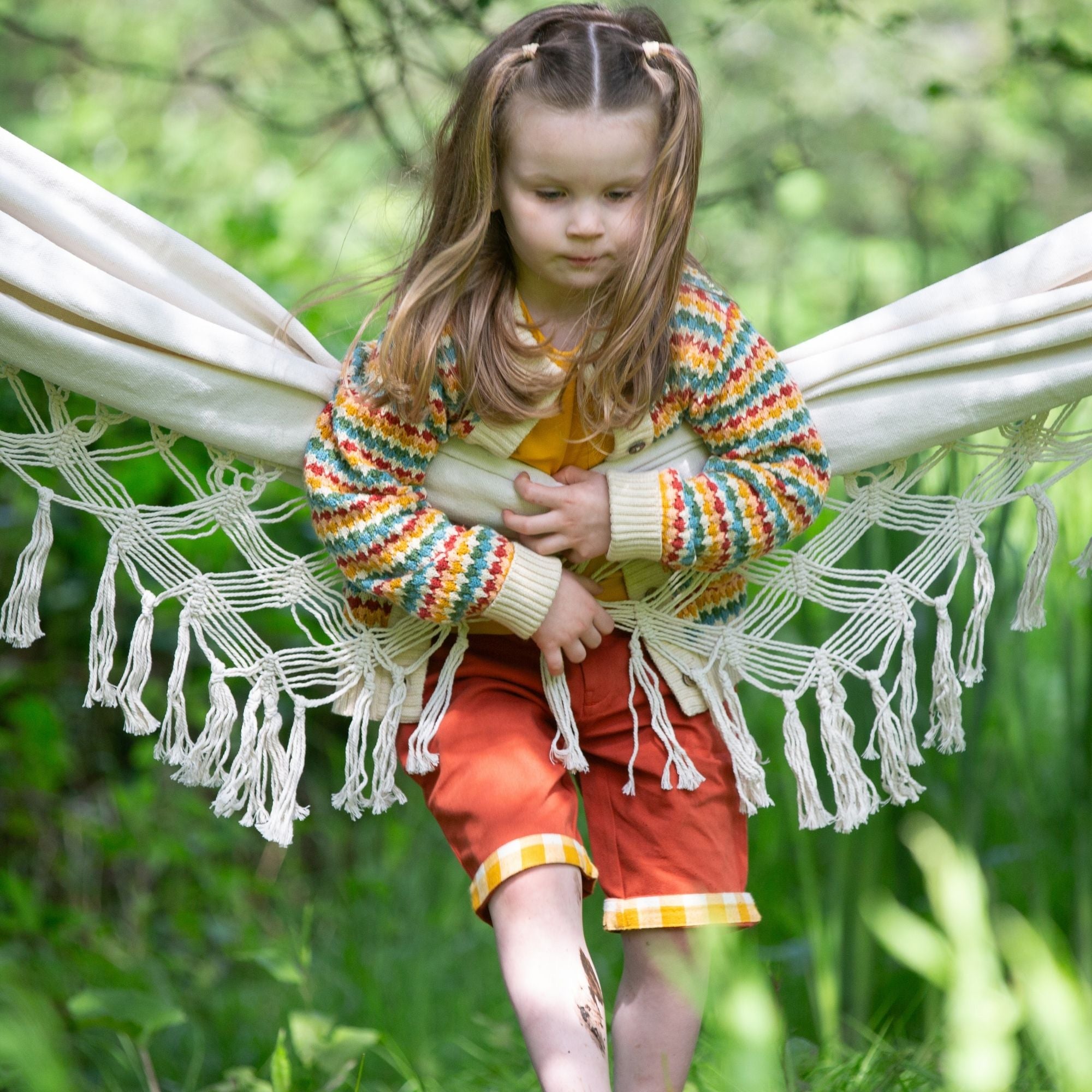 Little Green Radicals - From One To Another Rainbow Days Knitted Cardigan