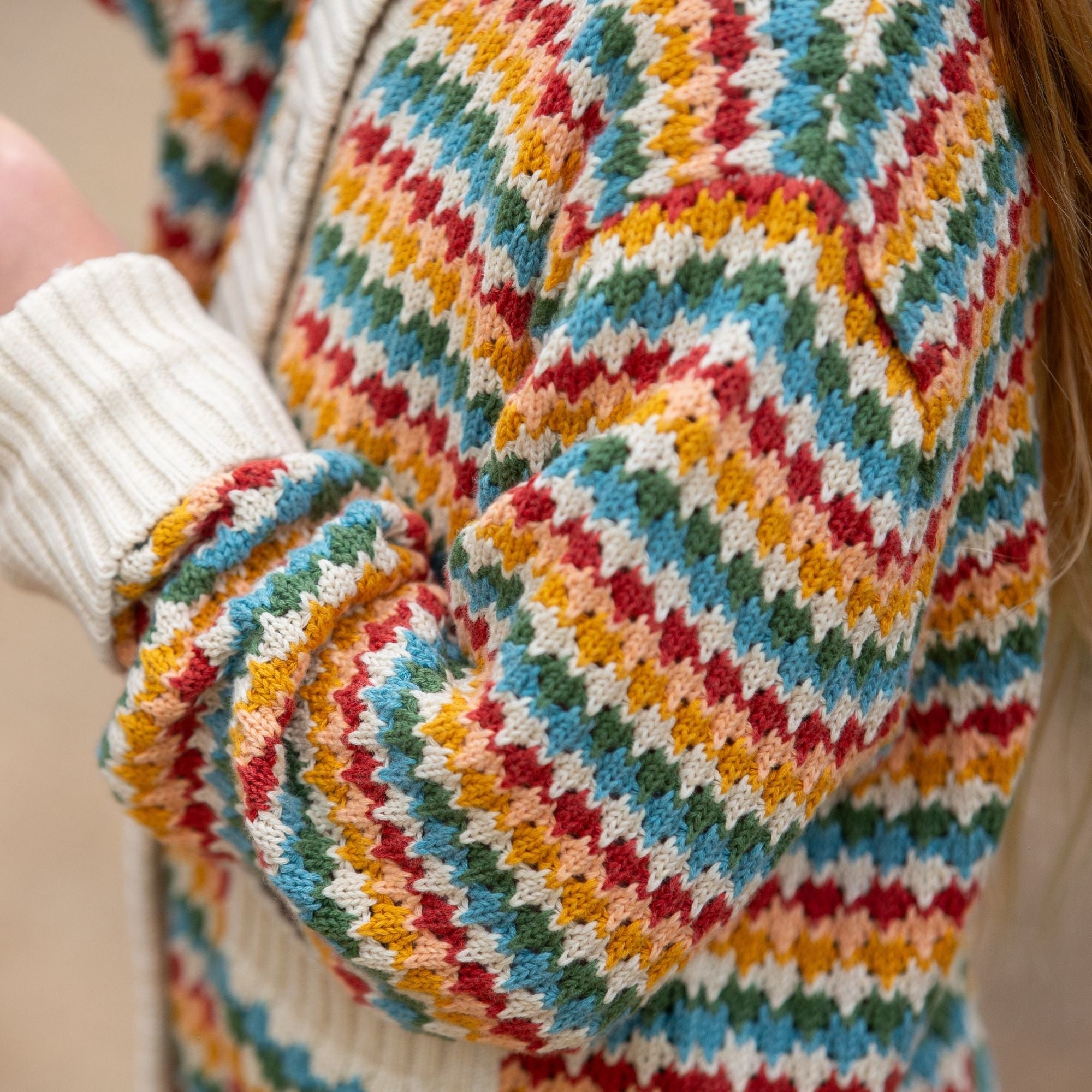 Little Green Radicals - From One To Another Rainbow Days Knitted Cardigan