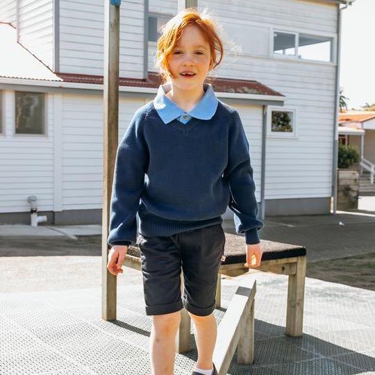 Little Yellow Bird - Navy Drawcord Shorts (4 Years)