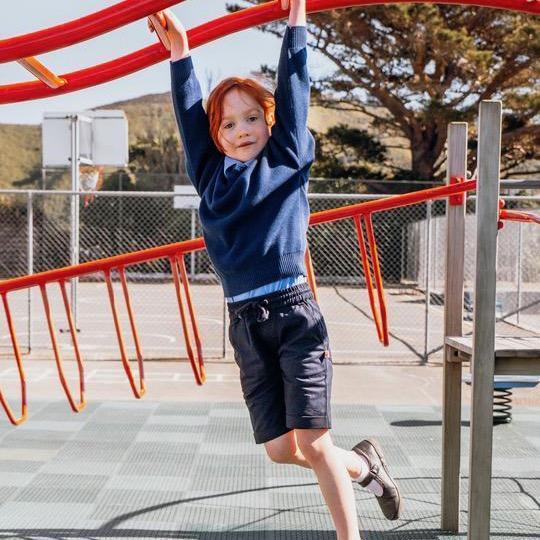 Little Yellow Bird - Navy Drawcord Shorts (4 Years)