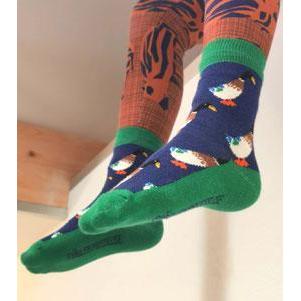 Fräulein Prusselise - Organic Crew Socks - Ducks