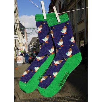 Fräulein Prusselise - Organic Crew Socks - Ducks