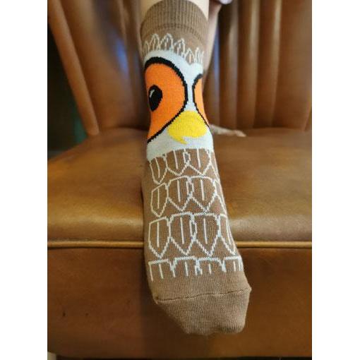 Fräulein Prusselise - Organic Crew Socks - Owls