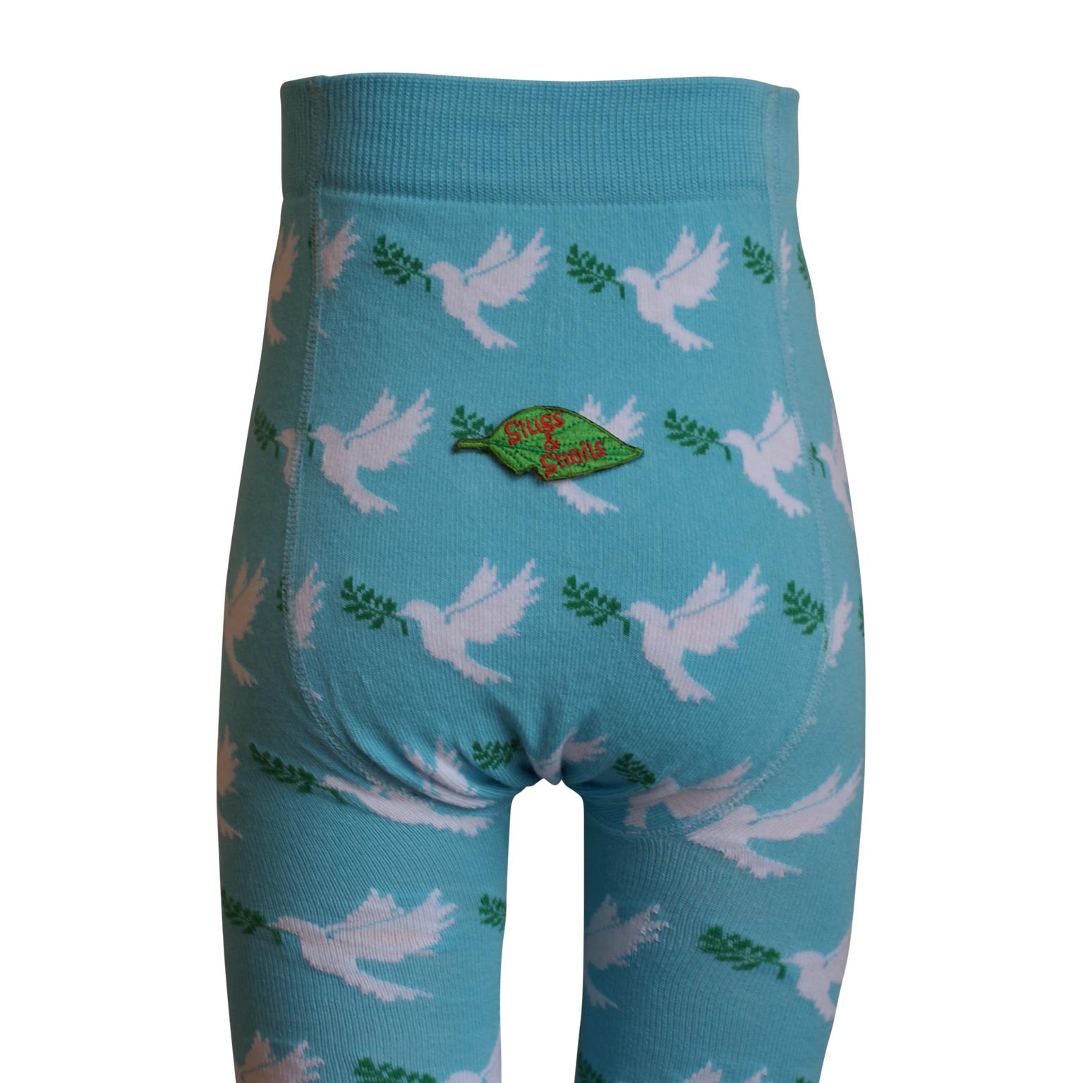 Slugs and Snails - Peace (Dove) Tights (0-6 Months)