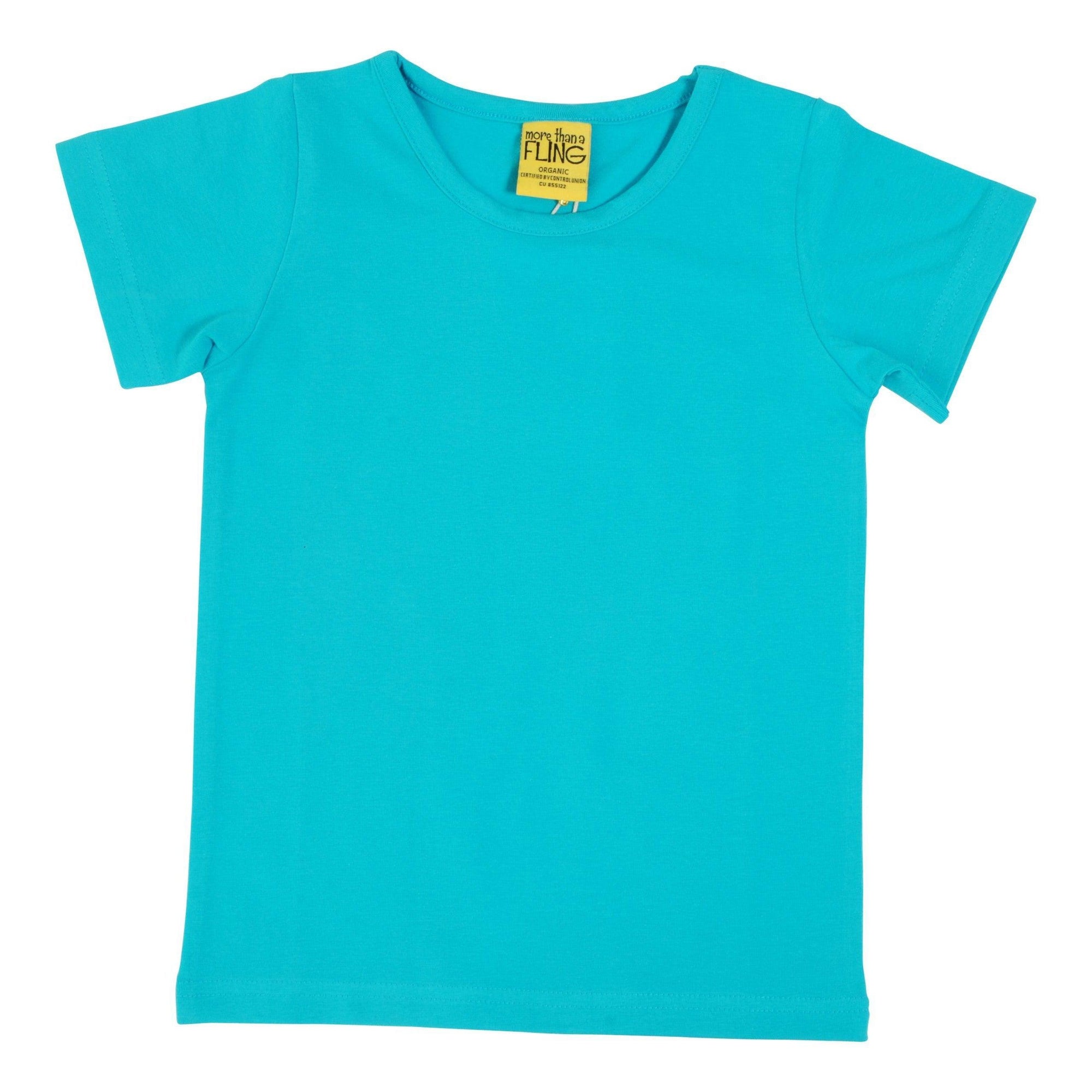 More Than A FLING - Peacock Blue Short Sleeved Top (1-2 Years)