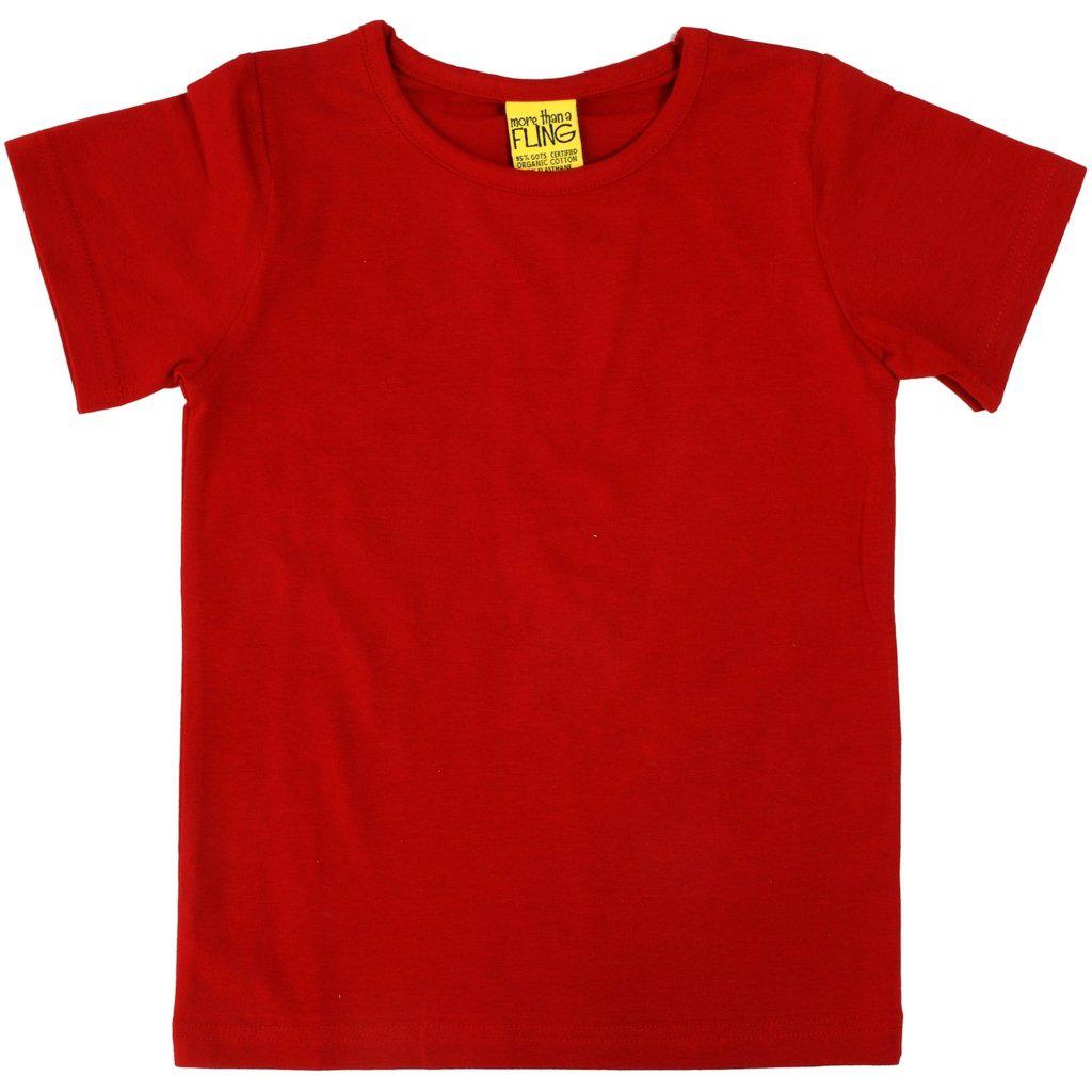 More than a Fling - Pompeian Red Short Sleeved Top (1-2 Years)