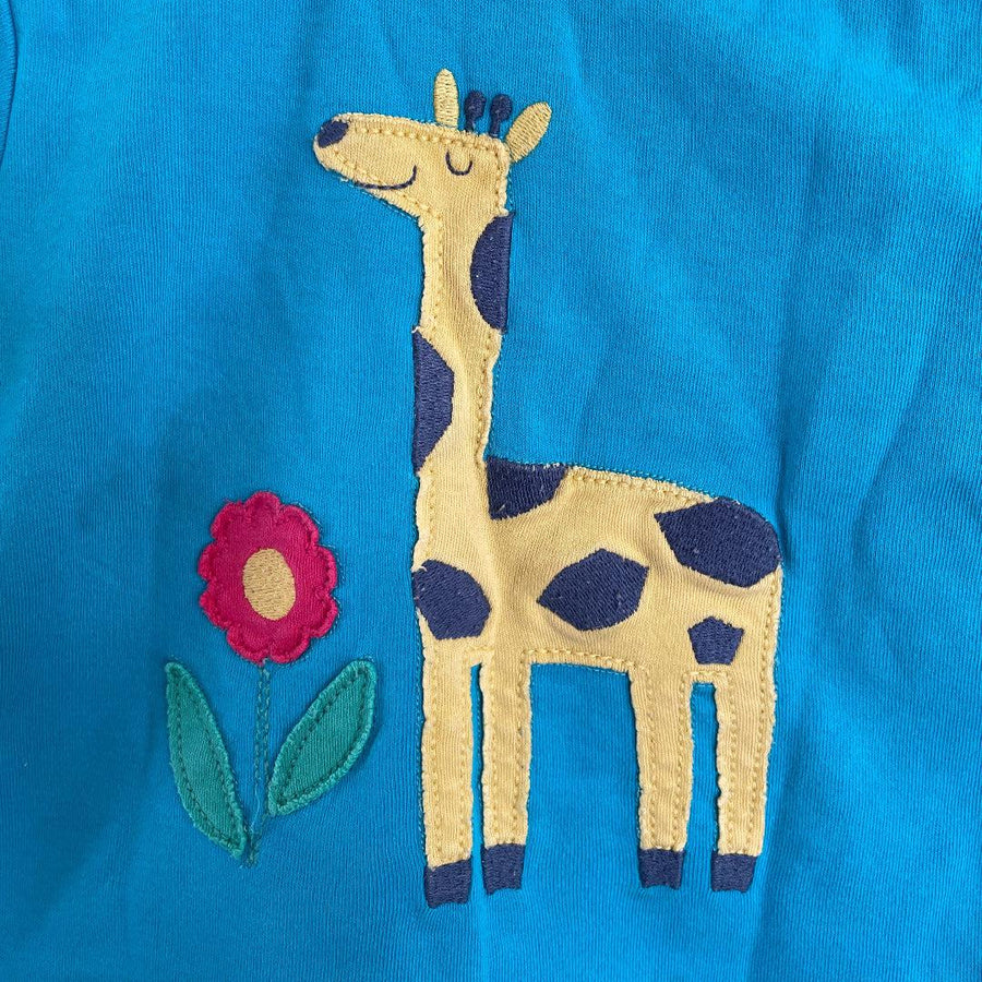 Hoopla Kids Limited - RE-Loved - Frugi Giraffe Long Sleeved Top (0-3 Months)
