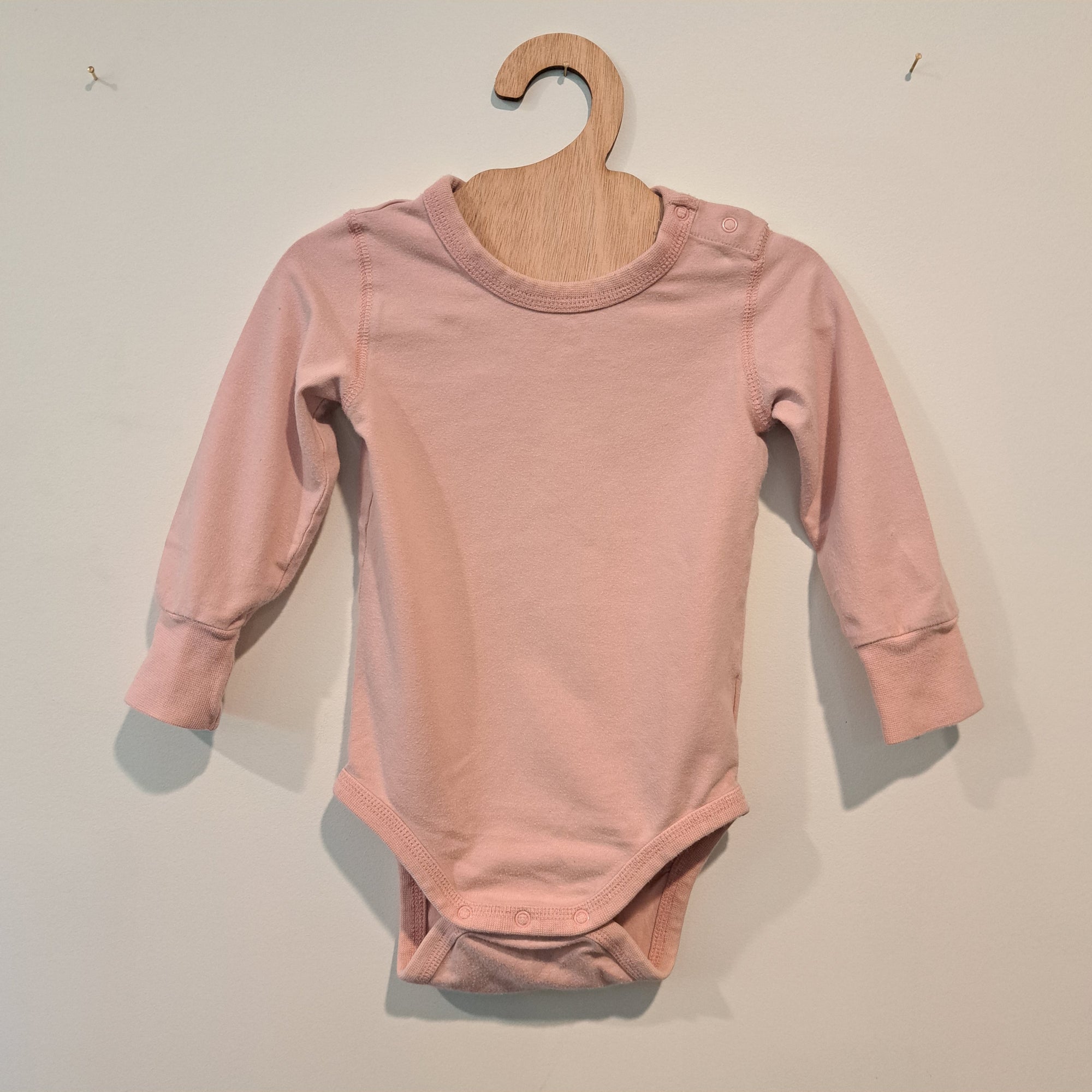 Hoopla Kids Re-Loved - RE-Loved - Maxomorra Pink Body Top (9-12 months)