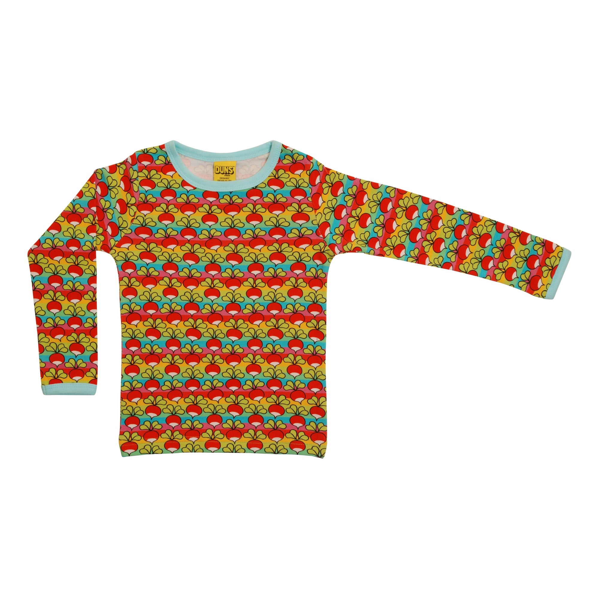 DUNS Sweden - Radish Mini Stripe Long Sleeved Top