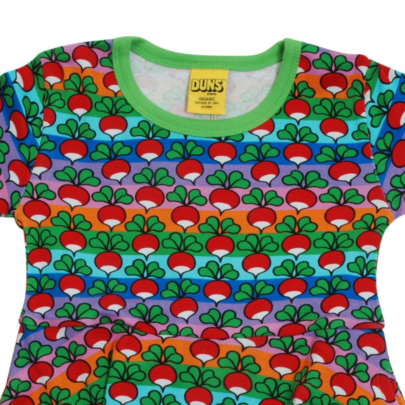 DUNS Sweden - Radish Short Sleeved Skater Dress (Stripe) (10 Years)