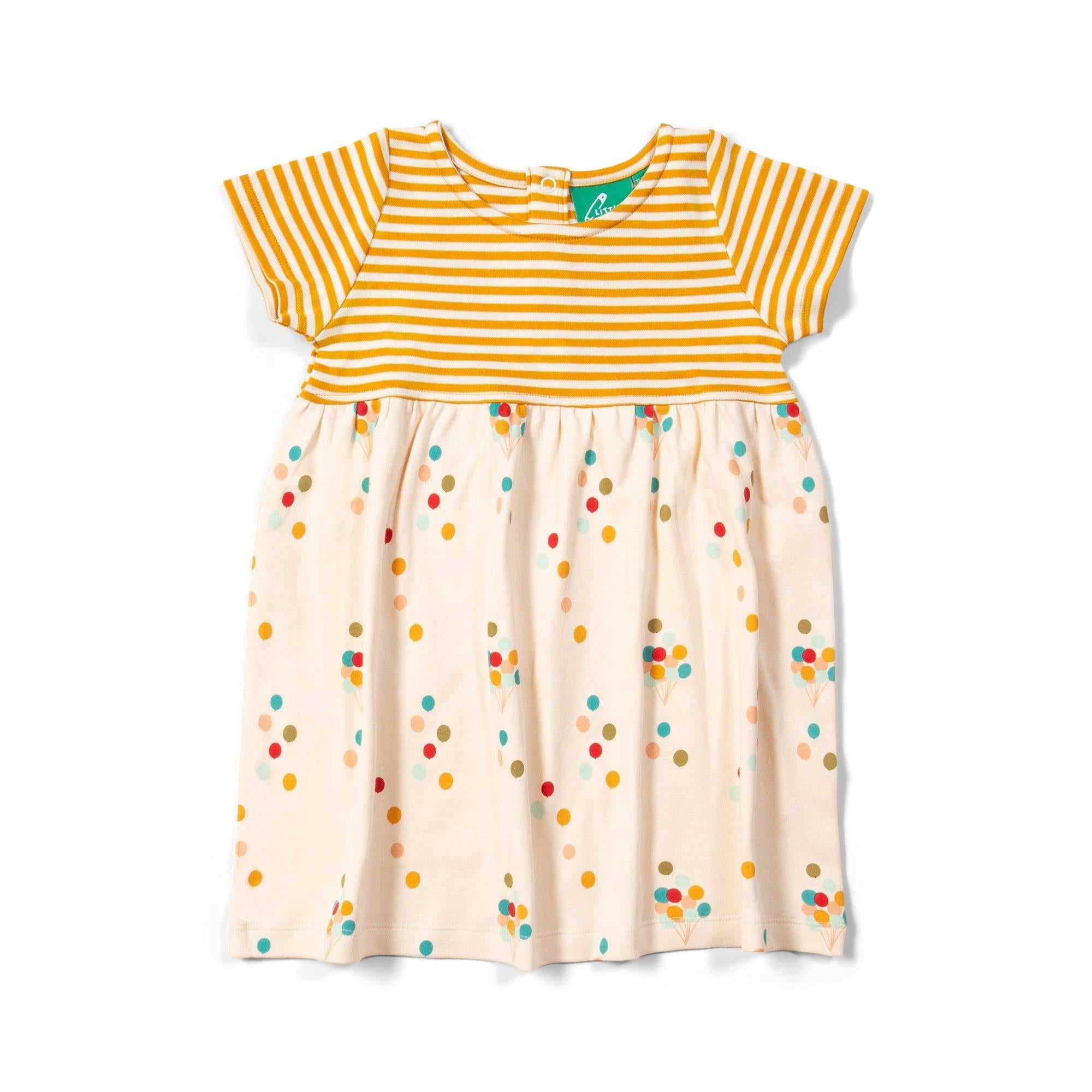 Little Green Radicals - Rainbow Balloons Easy Peasy Summer Dress