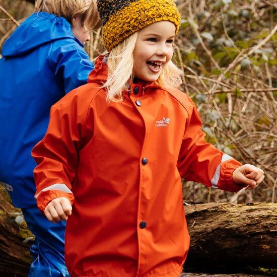 Muddy Puddles - Rainy Day Zip Jacket (Red) (12-18 months)
