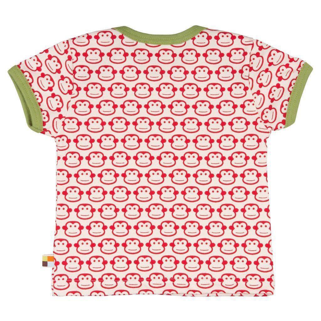 Loud + Proud - Red Monkey Short Sleeved Top (5-6 Years)