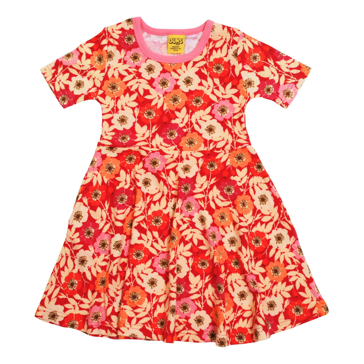 DUNS Sweden - Rosehip Short Sleeved Skater Dress