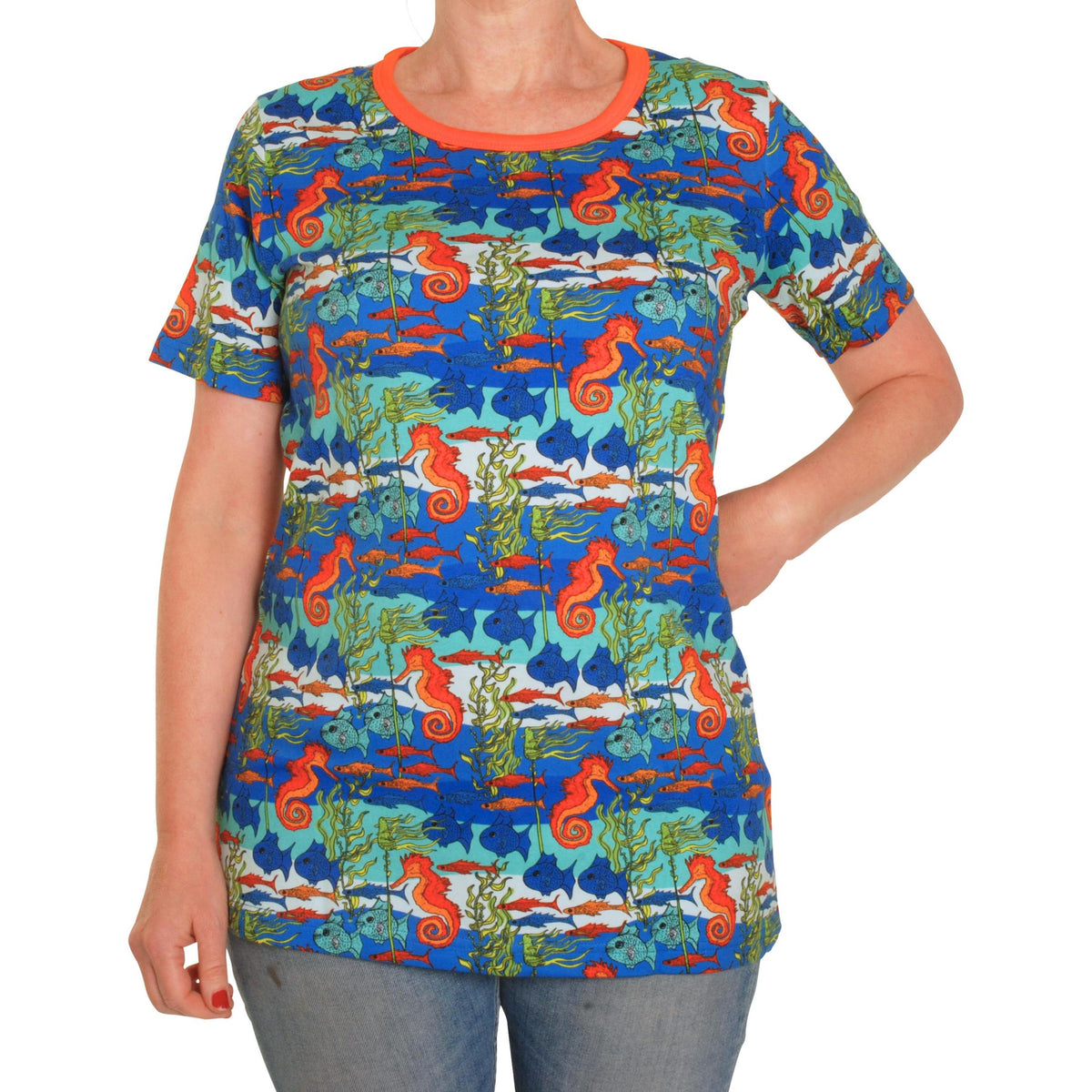 DUNS Sweden - Seahorses Women's Short Sleeved Top