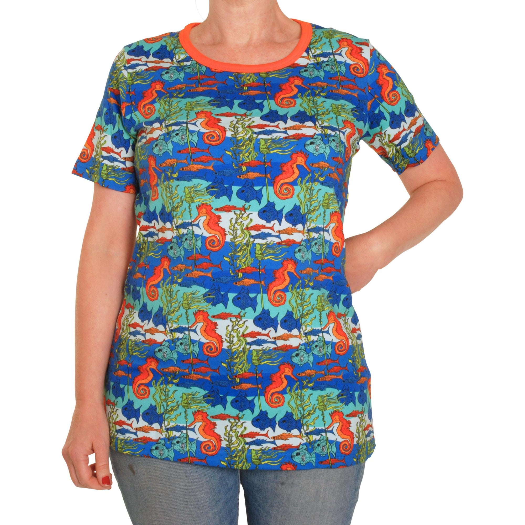 DUNS Sweden - Seahorses Women's Short Sleeved Top