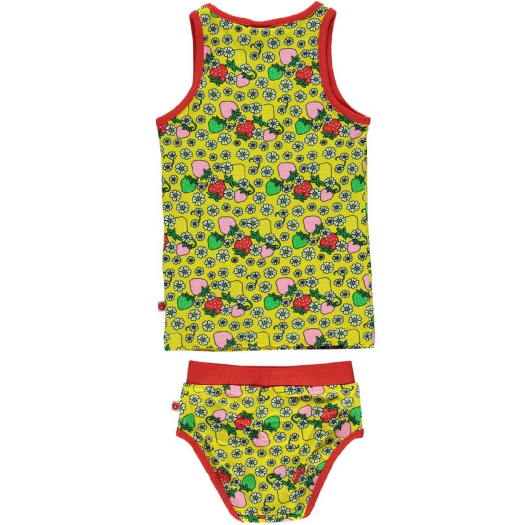 Småfolk - Strawberry Underwear Set (Yellow) (2 - 3 Years)