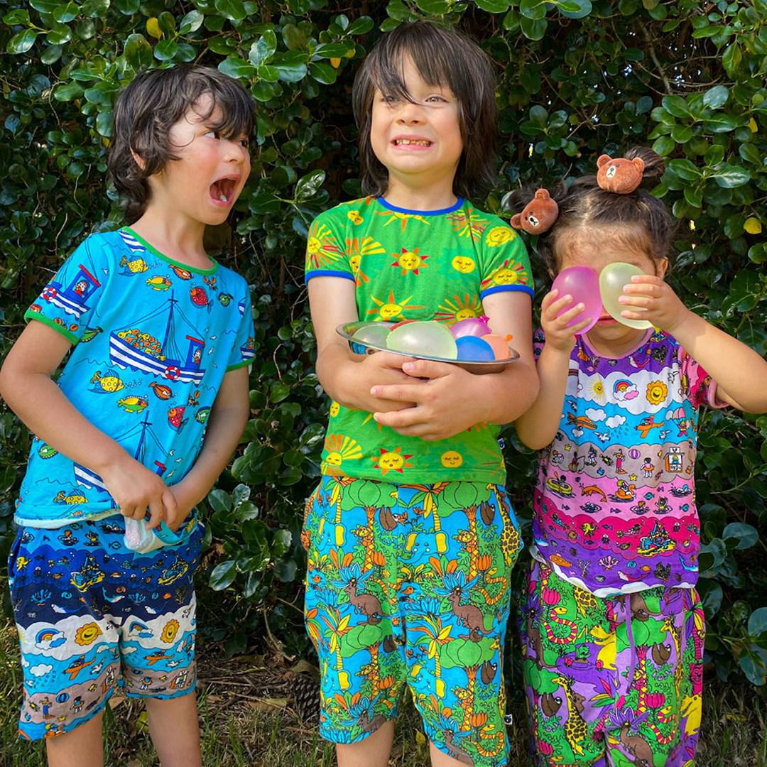 Småfolk - Sun Short Sleeved Top (Green) (3-4 Years)