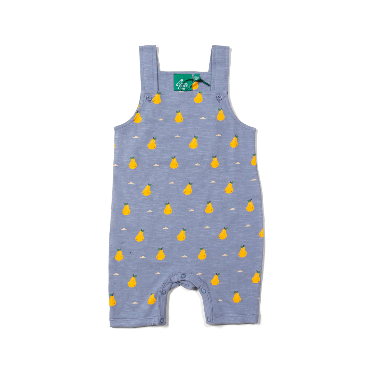 Little Green Radicals - Sunshine Pear Storytime Dungaree Shorts