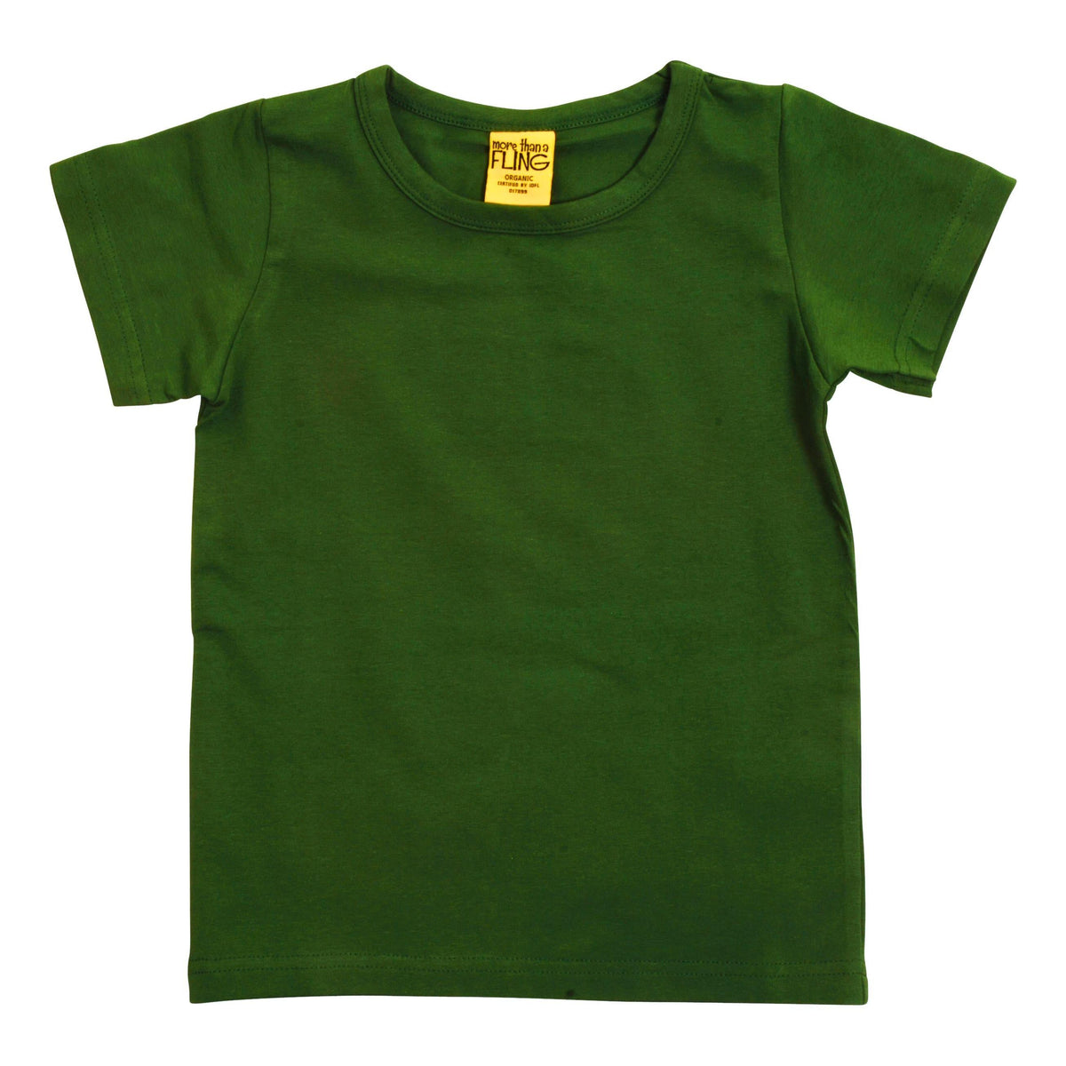 More Than A FLING - Treetop Dark Green Short Sleeved Top