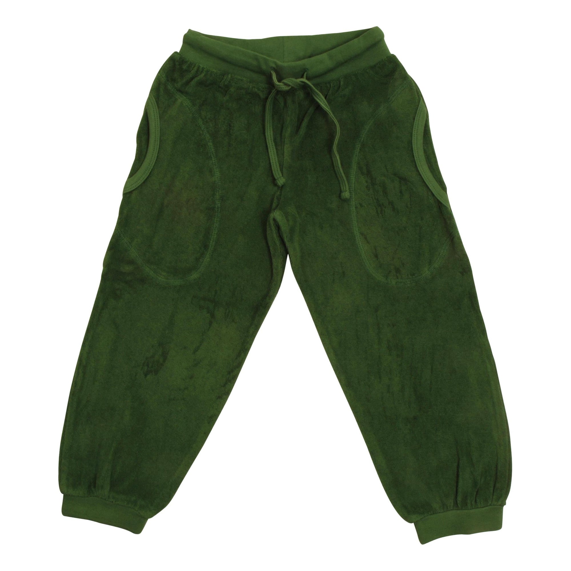 DUNS Sweden - Treetop Dark Green Terry Trousers