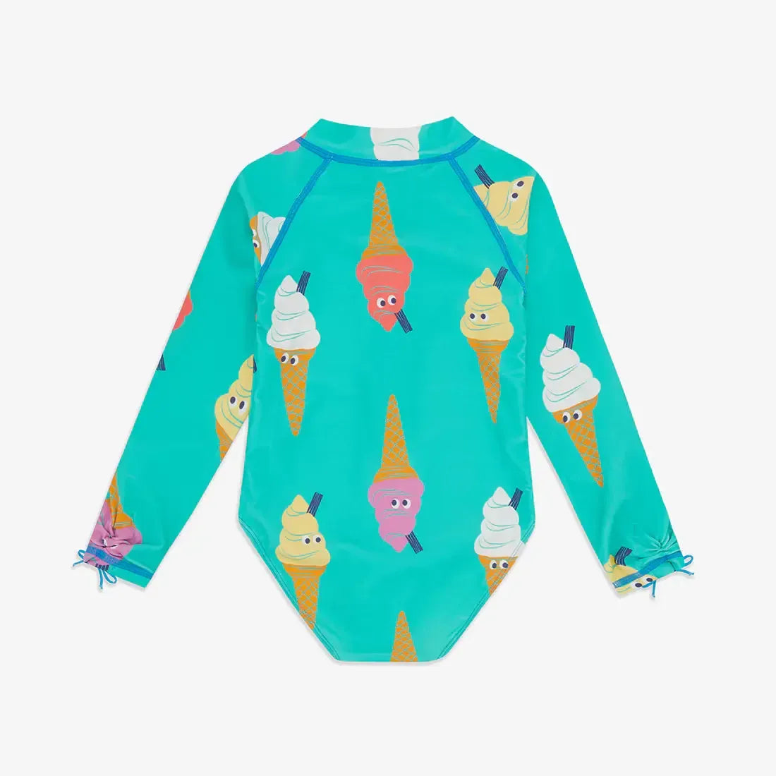 Muddy Puddles - UV Protective Long Sleeve Swimsuit Green Ice Cream