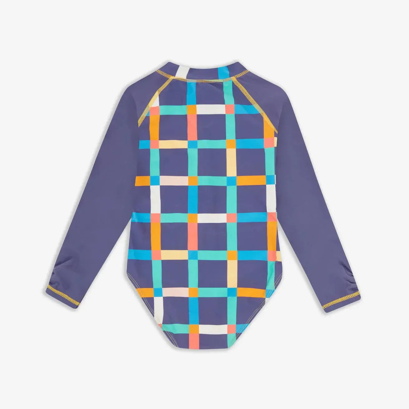 Muddy Puddles - UV Protective Long Sleeve Swimsuit Multi Check