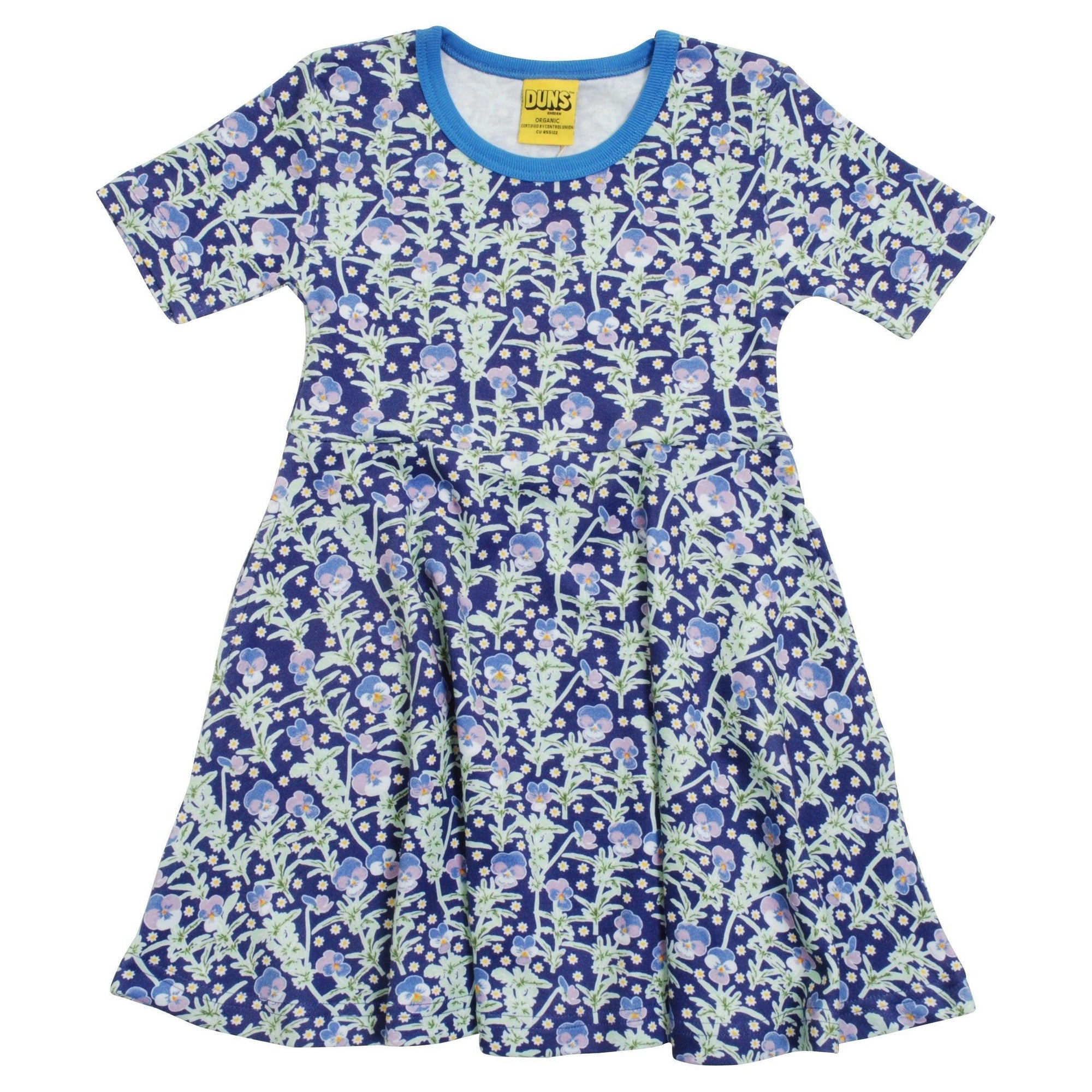 DUNS Sweden - Viola Short Sleeved Skater Dress (Mazarine Blue) (3 Years)