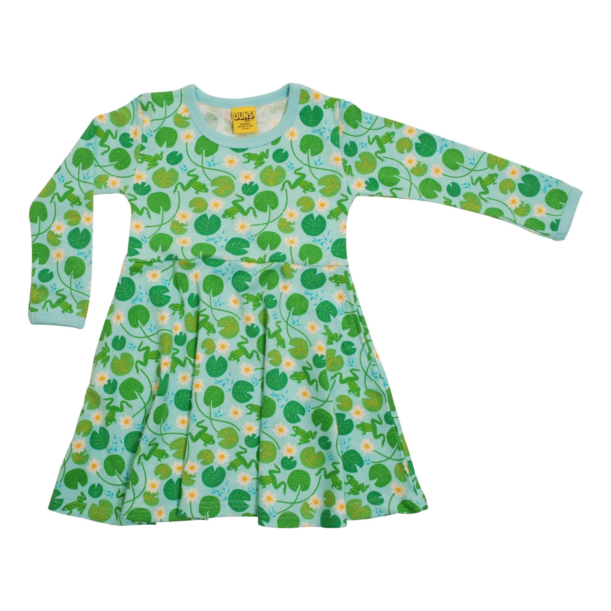 DUNS Sweden - Water Lilies Long Sleeved Skater Dress