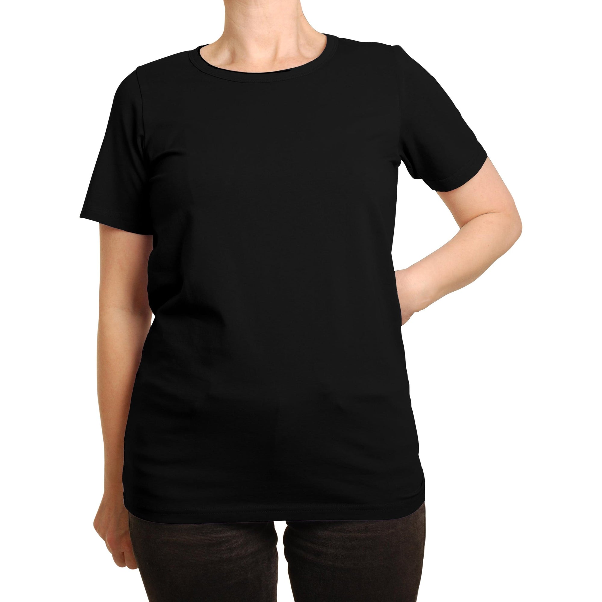 More Than A FLING - Women's Black Short Sleeved Top