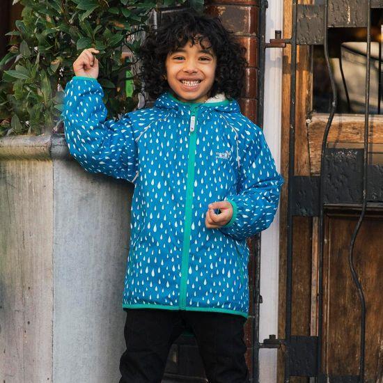 Muddy Puddles - EcoSplash Jacket (Victoria Blue Raindrop)