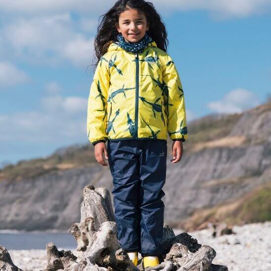 Muddy Puddles - EcoSplash Jacket (Yellow Ichthyossaurus) (18-24 months)