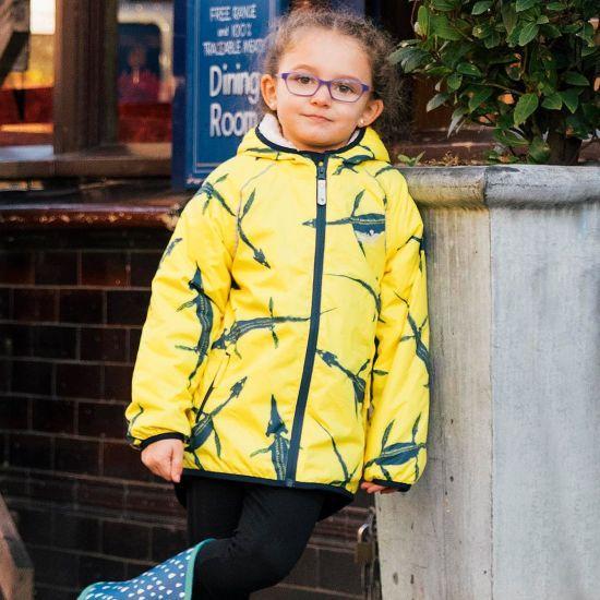 Muddy Puddles - EcoSplash Jacket (Yellow Ichthyossaurus) (18-24 months)