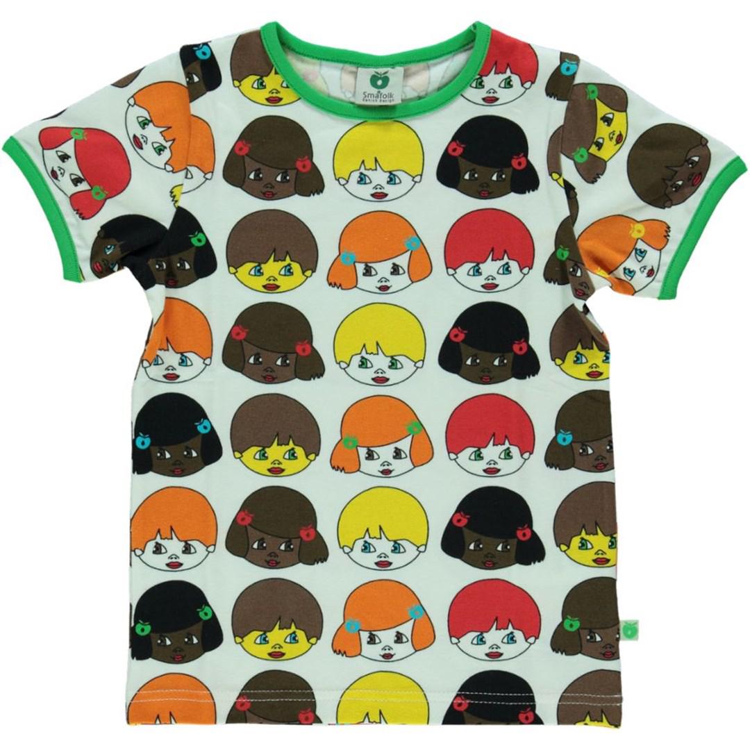 Småfolk - Face Short Sleeved Top (7-8 Years)