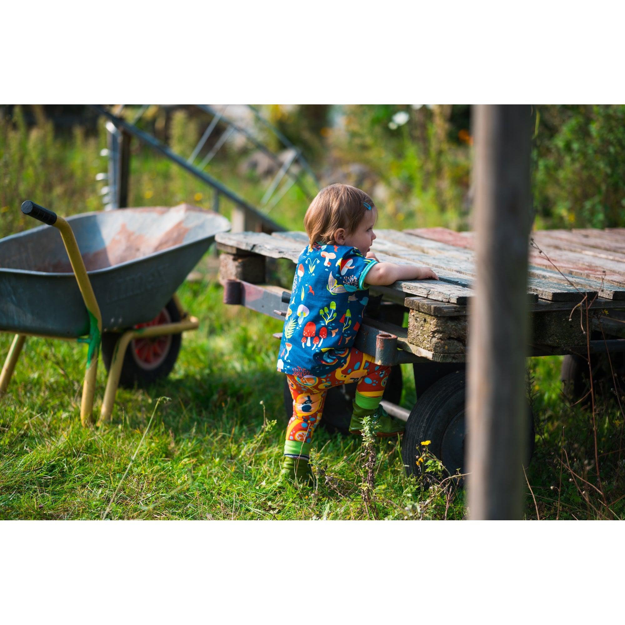 Merle - Forest at Night Short Sleeved Top (4 - 5 Years)