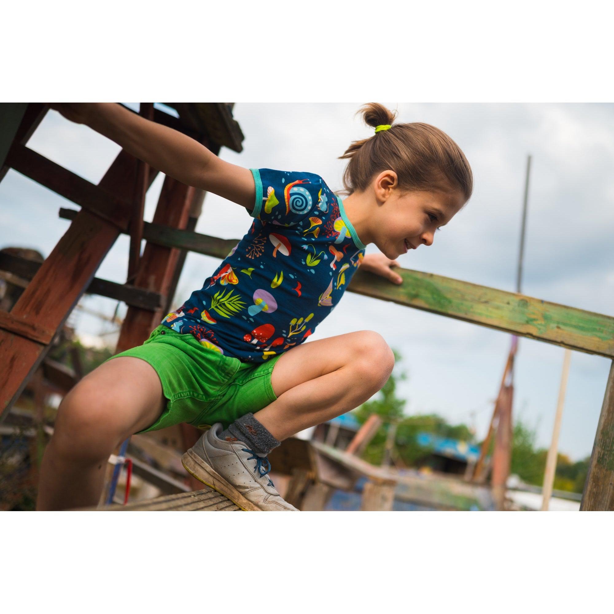 Merle - Forest at Night Short Sleeved Top (4 - 5 Years)