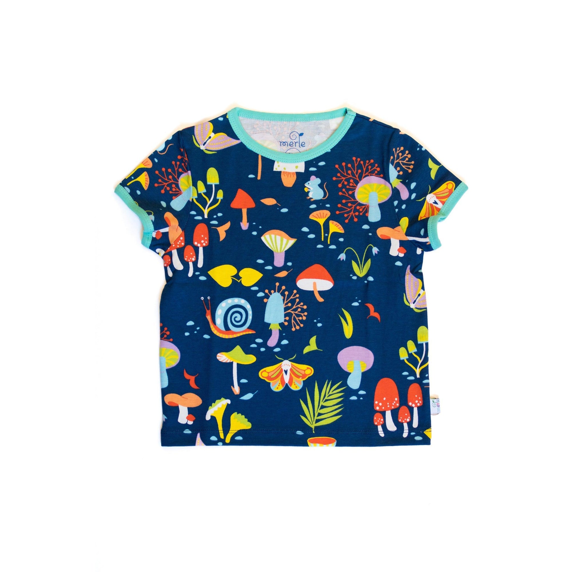 Merle - Forest at Night Short Sleeved Top (4 - 5 Years)