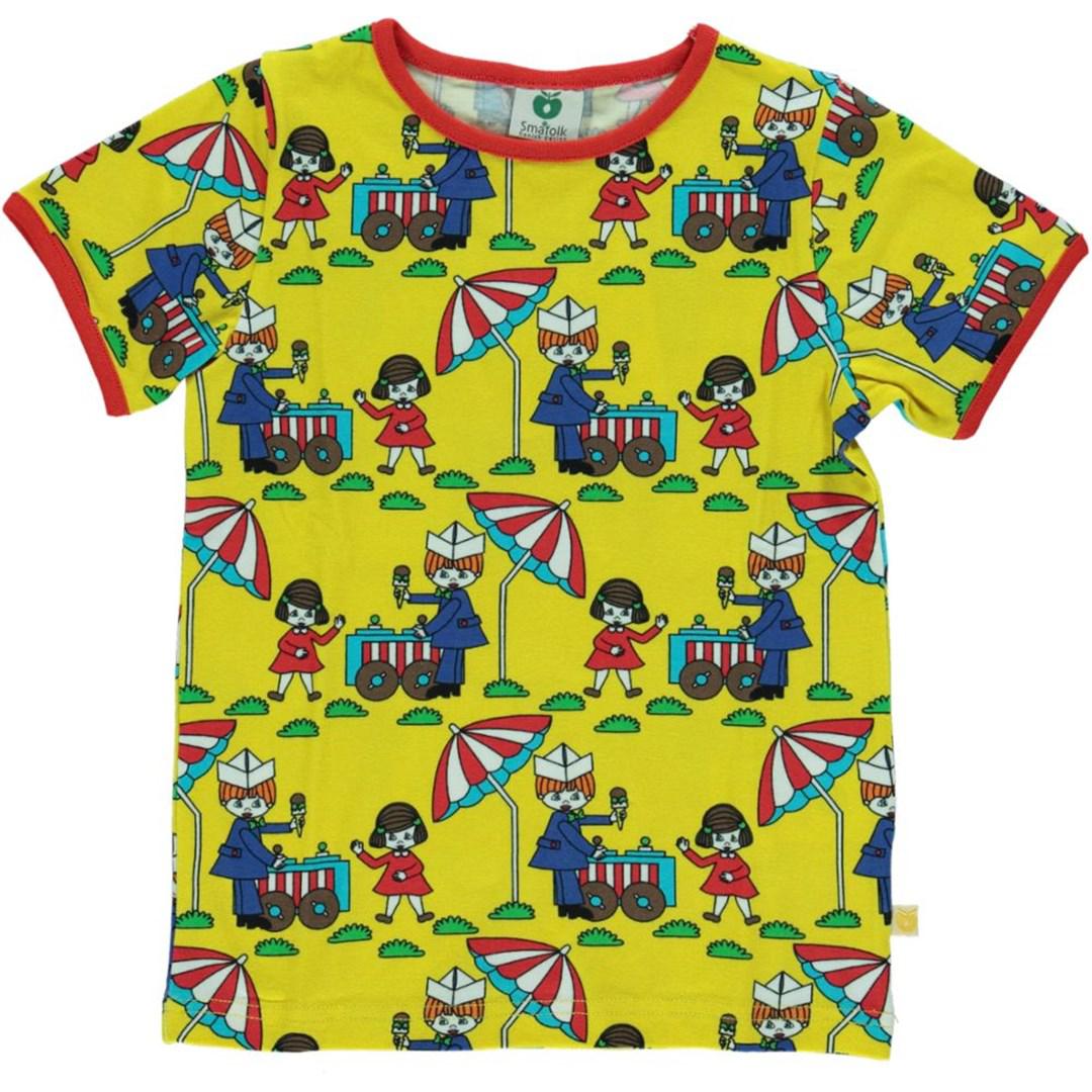 Småfolk - Ice Cream Stand Short Sleeved Top (Yellow) (7-8 Years)
