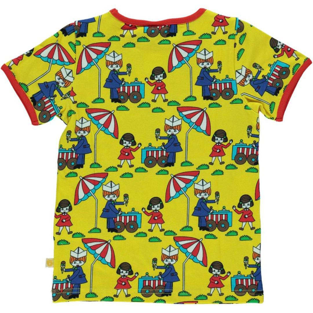 Småfolk - Ice Cream Stand Short Sleeved Top (Yellow) (7-8 Years)