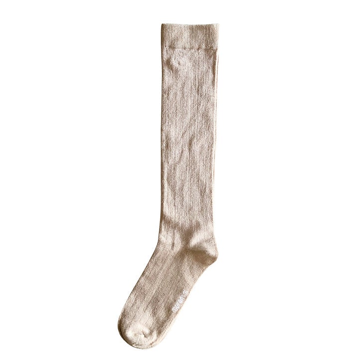 Moromini - Knee-High Socks (Light brown)
