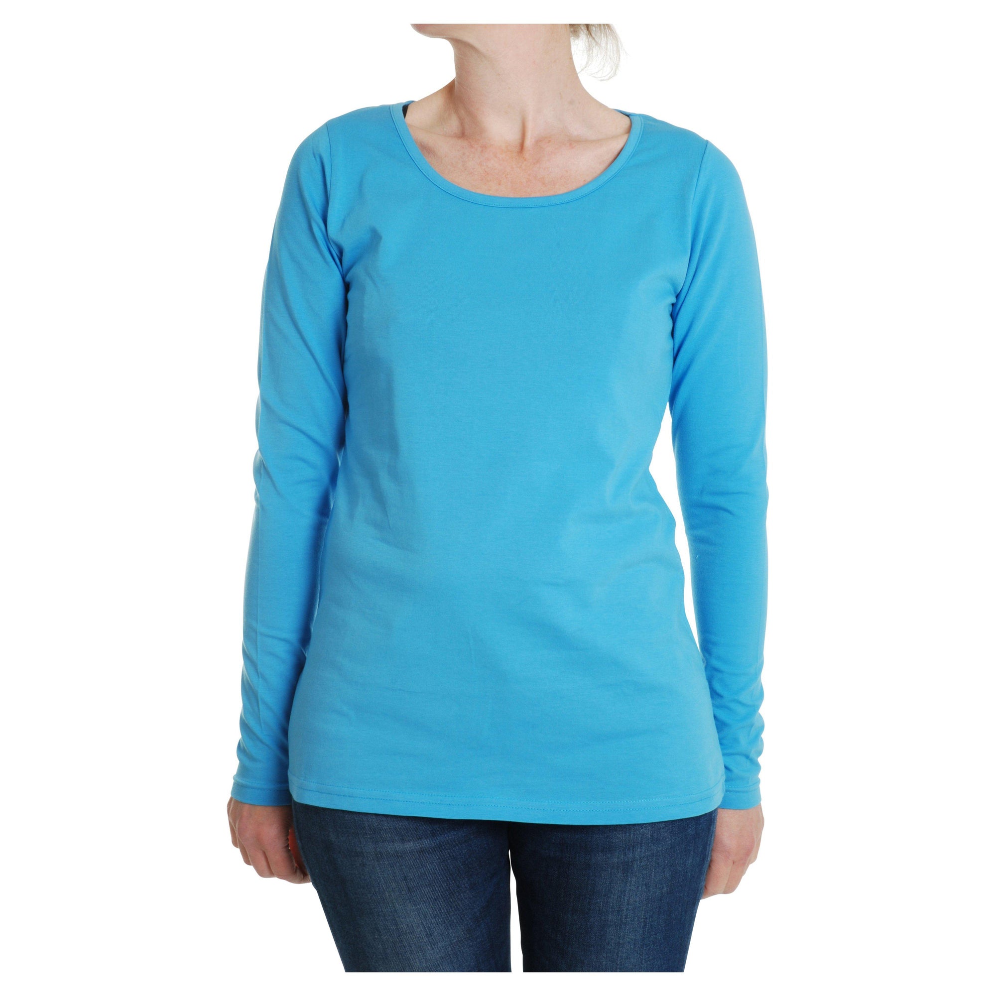More than a Fling - Medium Blue Women's Long Sleeved Top (Small)