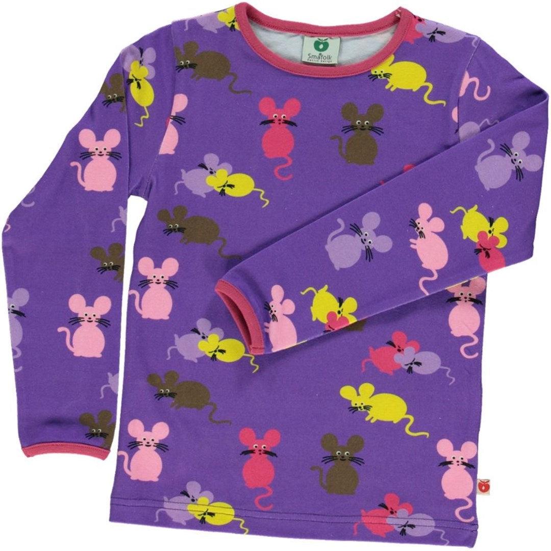 Småfolk - Mouse Long Sleeved Top (Viola)